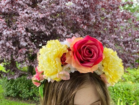Large Luxury Handmade Flower Crown - image 2