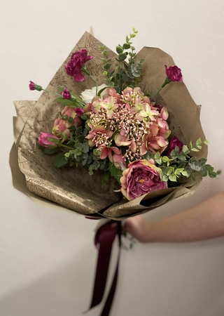 Pink Hydrangea Everlasting Bouquet - image 1