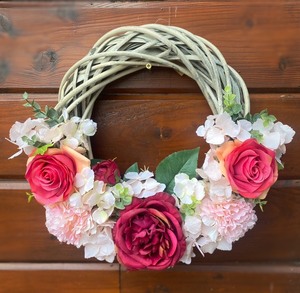Pink Rose Half Wreath - image 2