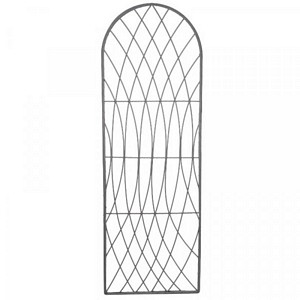 Rot-Proof Faux Willow Trellis - Round Slate 1.2 x 0.45m