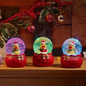 10cm Musical Quacker! SnowSpheres, Mixed Case