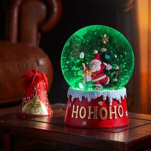12cm Musical Santa SnowSphere
