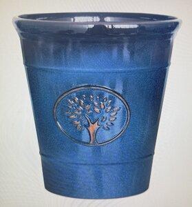 30cm Blenheim Pot - Blue