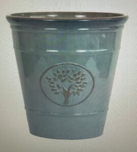 40cm Blenheim Pot - Sea Green