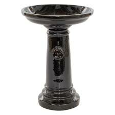 43CM HERITAGE BIRDBATH BLACK