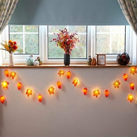 Acorn & Leaf String Lights - Set of 20