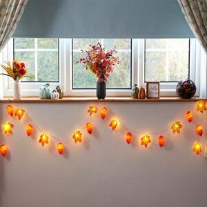 Acorn & Leaf String Lights - Set of 20