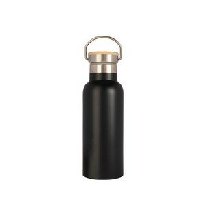 &AGAIN DOUBLE WALL BOTTLE WITH BAMBOO LID