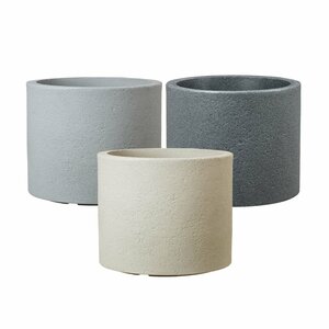 APTA BETON LOW CYLINDER 40CM GREY