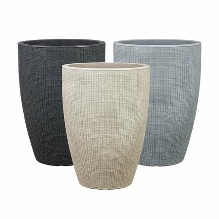 APTA WEBEN HIGH PLANTER 30CM GREY