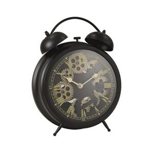 Black Metal Clock 30cm