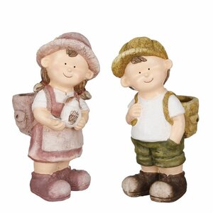 Boy-girl backpack green pink 2 assorted