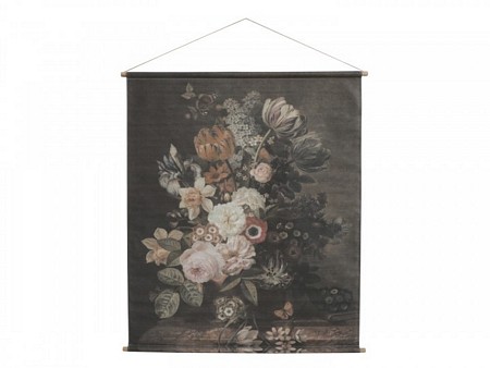 canvas for hanging w. Floral print