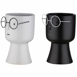 "Face"Face motif 2 Assorted black or white
