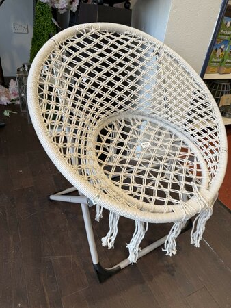 Chair / armchair, round, "Bohemian"