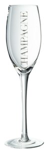 CHAMPAGNE GLASS TR/SILVER (7x7x25cm)