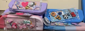 Charm Pencil Case, silicone, 6 colours assorted