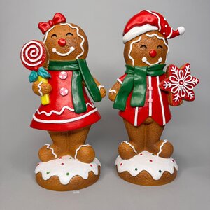 Christmas Gingerbread characters 2ass. 21cm