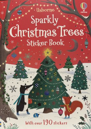 Christmas Sparkly Trees Sticker - image 1