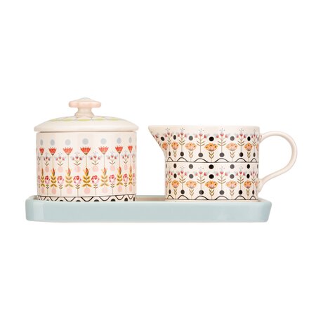 CK PT CERAMIC SUGAR & MILK JUG SET