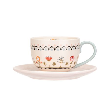 CK PT TEACUP & SAUCER SET