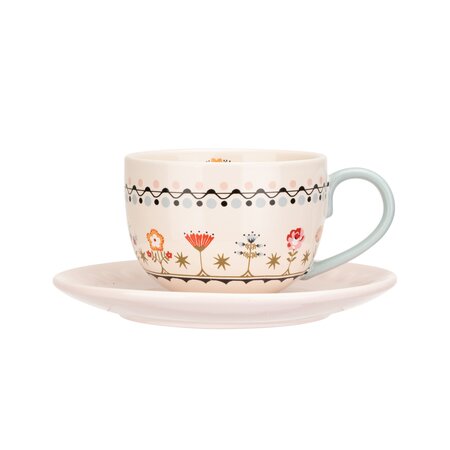 CK PT TEACUP & SAUCER SET