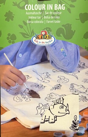 Colour in bag dinosaurs