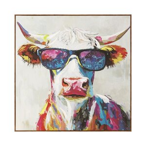 Cool Cow Canvas 80 x 80cm
