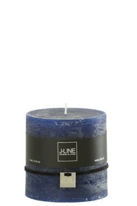 CYL CANDLE DARK BLUE 64H (10x10x10cm)