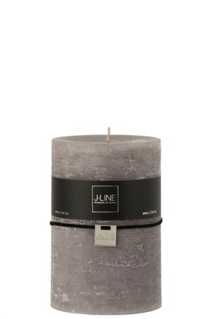 CYL CANDLE DARK GREY XL95H (10x10x15cm)