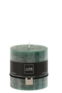 CYLIND CANDLE D GREEN 64H (10x10x10cm)