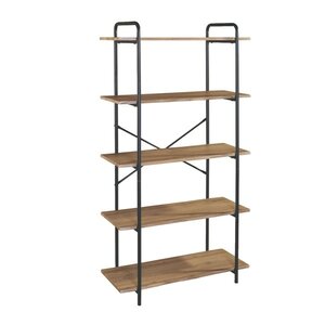 Dark Oak 5 Shelf Unit 80x144cm