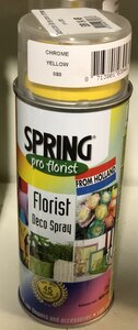 Decorations Spring spray chrome yellow 400ml