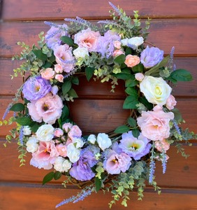 Deluxe Pastel Pink and Lavender Wreath.