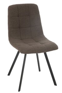 DINING CHAIR CLA MET/POLY BRO (55x45x85cm)