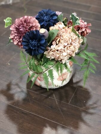 Dusty Pink Arrangement with Etel Pot - image 1