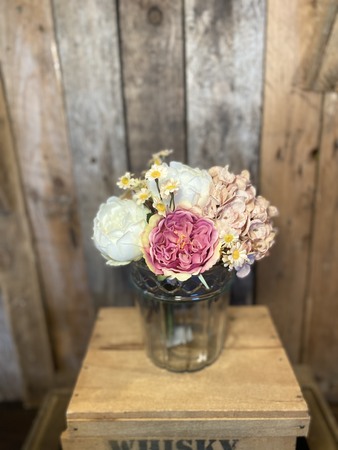 Dusty Pink Autumn Flower Arrangement in Gift Bag.  - image 2