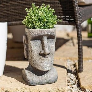 Easter Island Head Planter L