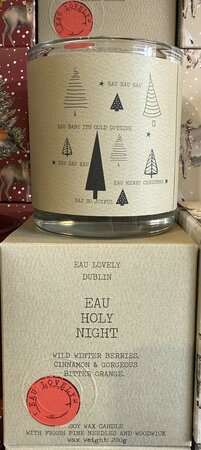EAU HOLY NIGHT CANDLE JAR.