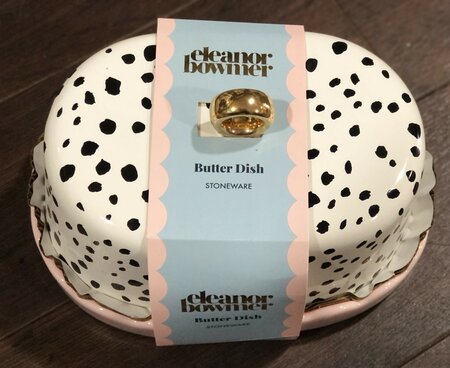 ELEANOR BOWMER BUTTER DISH - DALMATIAN