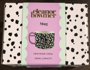 ELEANOR BOWMER SHORT MUG - BLUE LEOPARD
