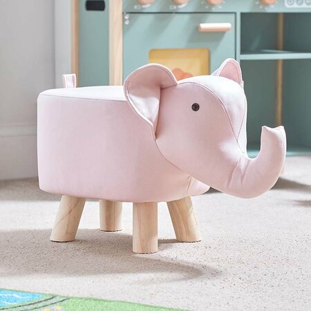 Elephant Footstool - Pink
