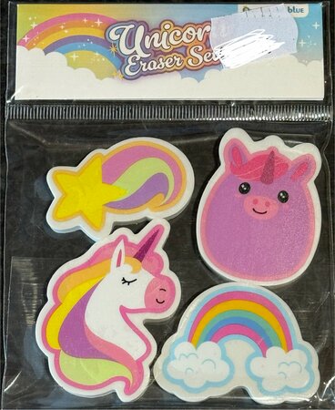 Eraser, Unicorn Set