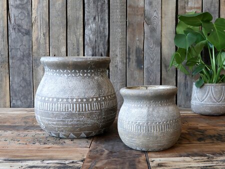Évron Flowerpot w. pattern
