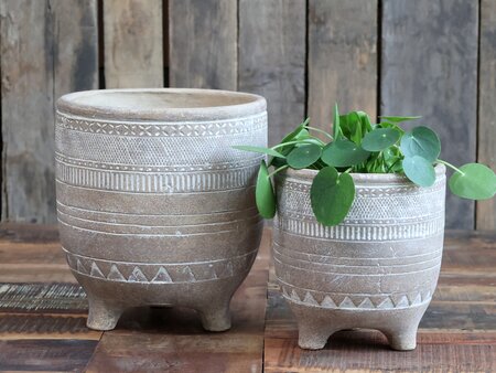 Évron Flowerpot w. pattern