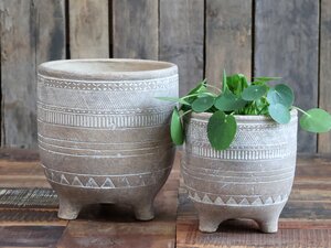 Évron Flowerpot w. pattern