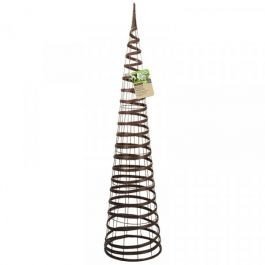 Faux Rattan Obelisk - Chestnut 1.5m