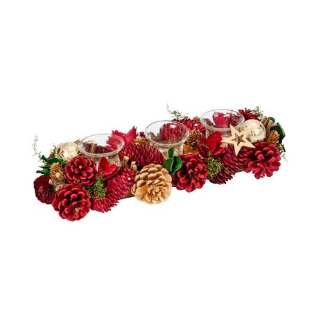 Festive Fir Trio Candle Holder