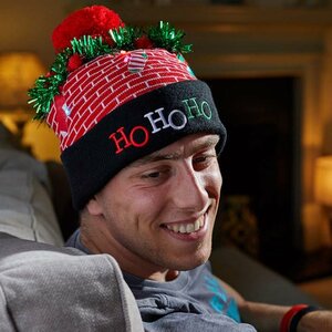 Flash! Luxury Beanie - Ho Ho Ho Hat
