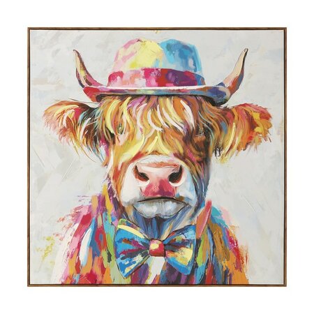 Funky Cow Canvas 80 x 80cm